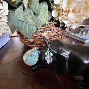 Pendant and earrings